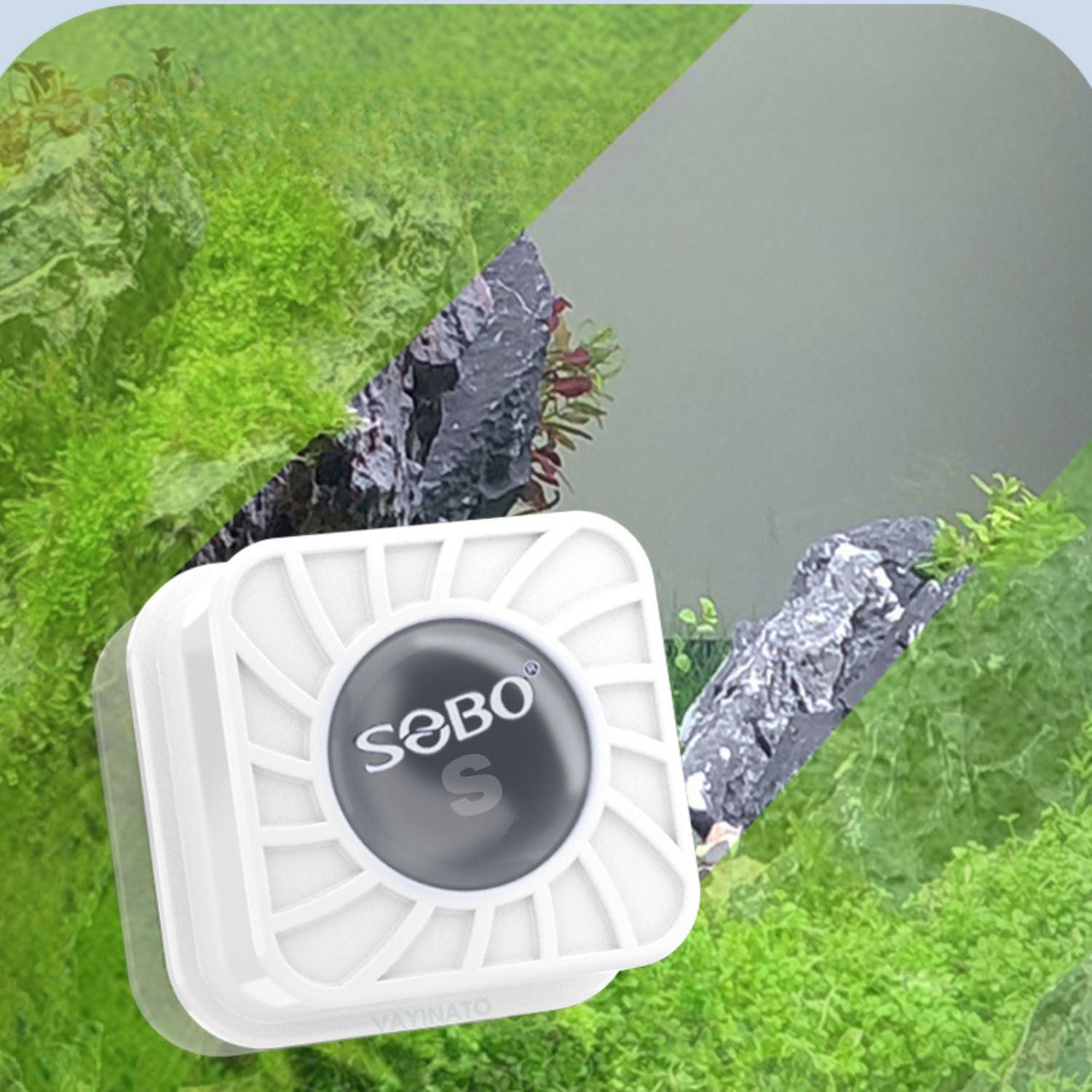 SOBO Mini Magnetic Cleaner, Dual-Sided Algae Scraper (Auqarium & Terrarium)